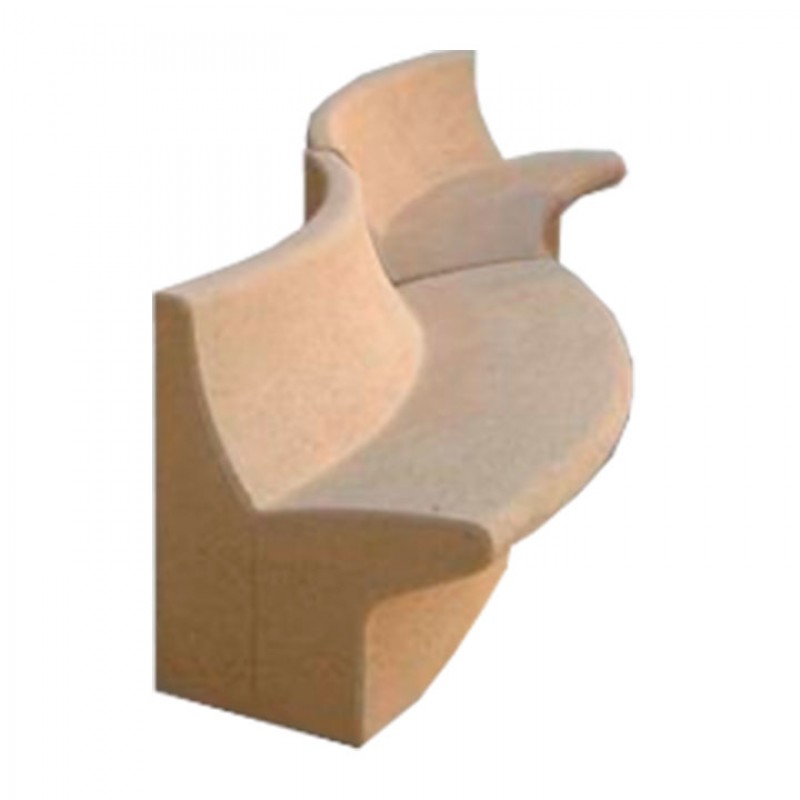 Banc de formigó corbat al voltant de l'arbre